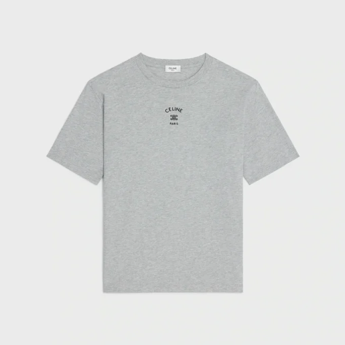 Löst sittande T-shirt i bomullsjersey Löst sittande T-shirt i bomullsjersey