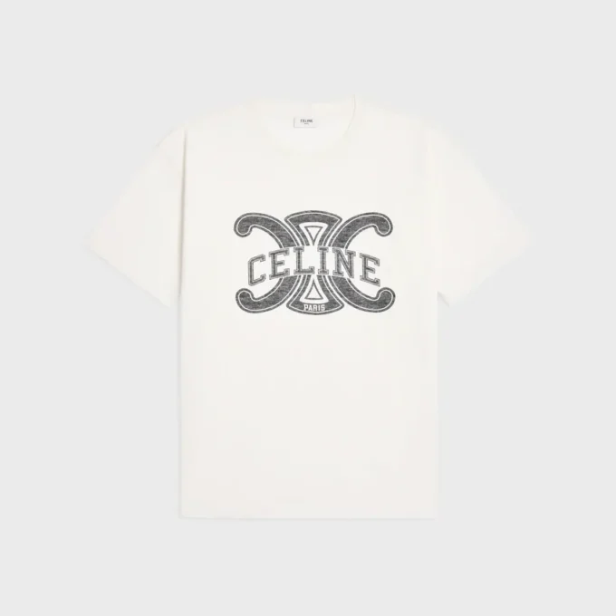 Löst sittande T-shirt i bomullsjersey Löst sittande T-shirt i bomullsjersey