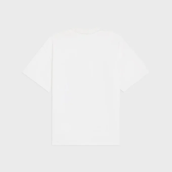 Löst sittande T-shirt i bomullsjersey Löst sittande T-shirt i bomullsjersey