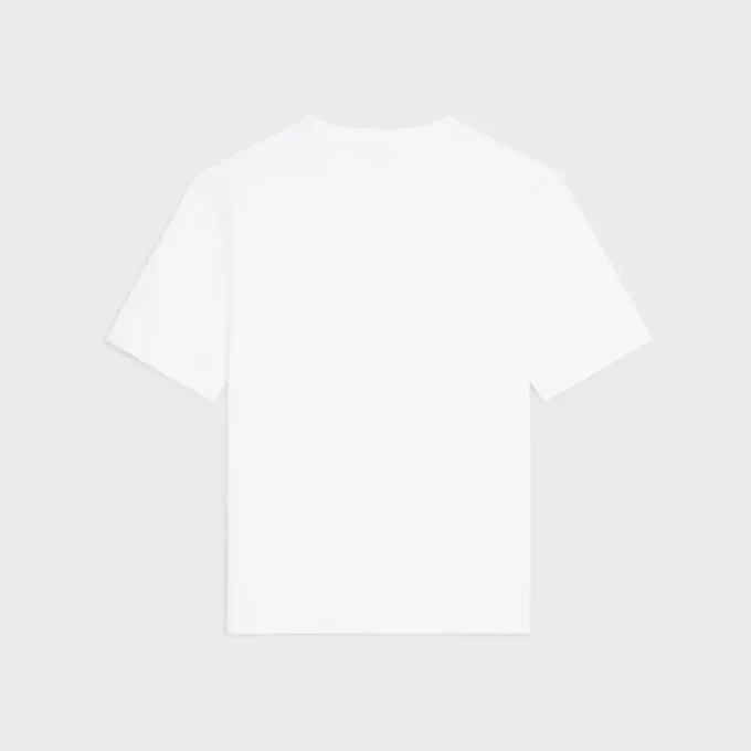 Löst sittande T-shirt i bomullsjersey Löst sittande T-shirt i bomullsjersey