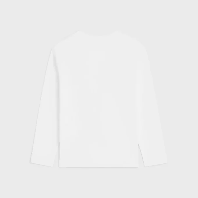 Löst sittande T-shirt i bomullsjersey Löst sittande T-shirt i bomullsjersey