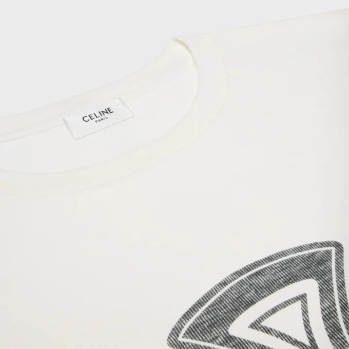 Löst sittande T-shirt i bomullsjersey Löst sittande T-shirt i bomullsjersey