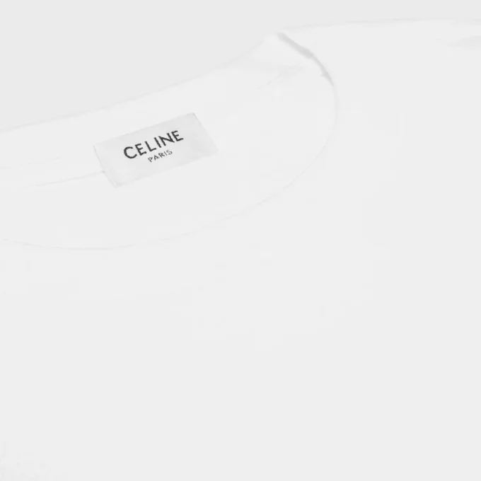 Löst sittande T-shirt i bomullsjersey Löst sittande T-shirt i bomullsjersey