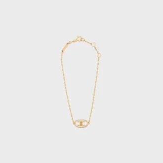 Maillon Triomphe-armband i gult guld och diamanter