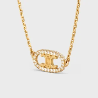 Maillon Triomphe-armband i gult guld och diamanter
