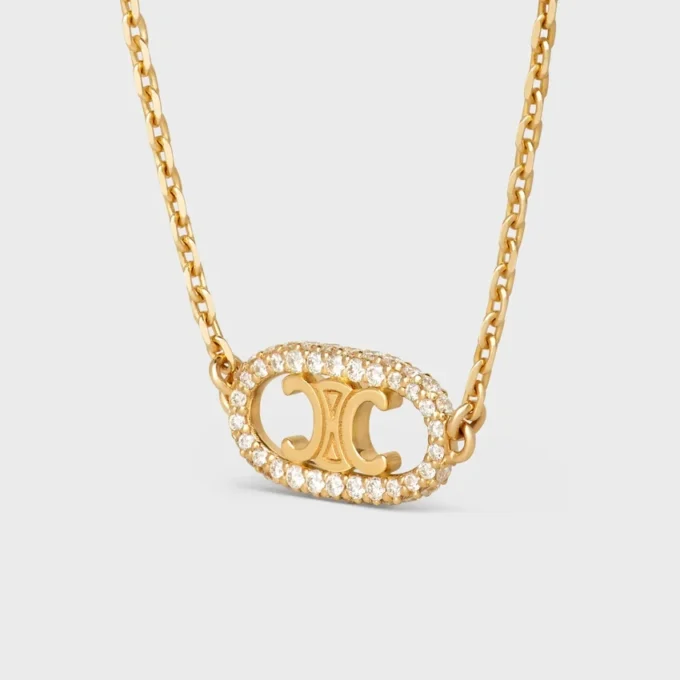 Maillon Triomphe-armband i gult guld och diamanter
