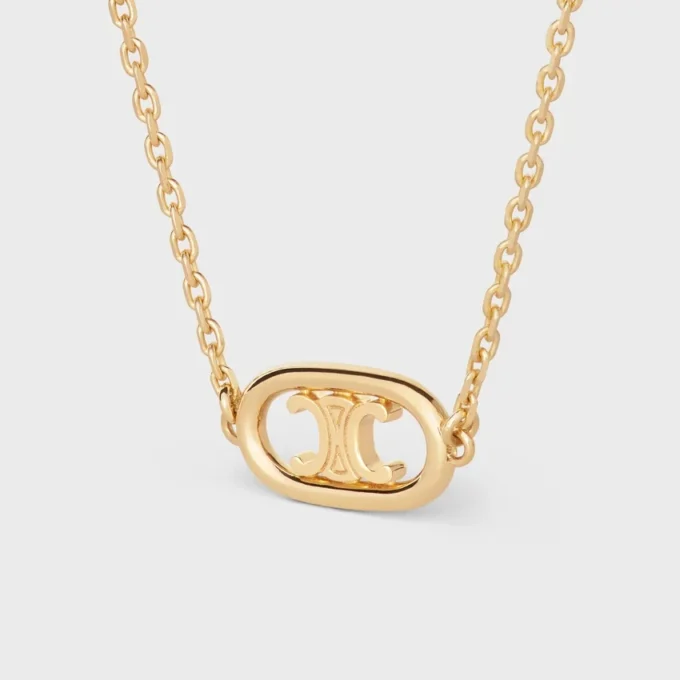 Maillon Triomphe-halsband i gult guld