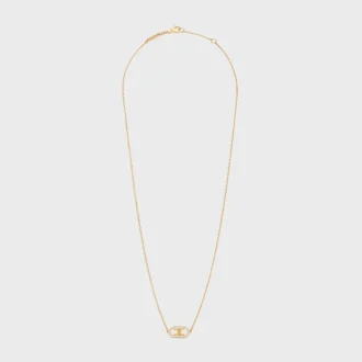 Maillon Triomphe-halsband i gult guld och diamanter