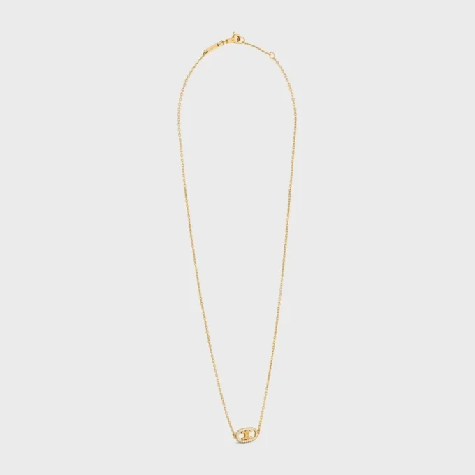 Maillon Triomphe-halsband i gult guld och diamanter Maillon Triomphe-halsband i gult guld och diamanter