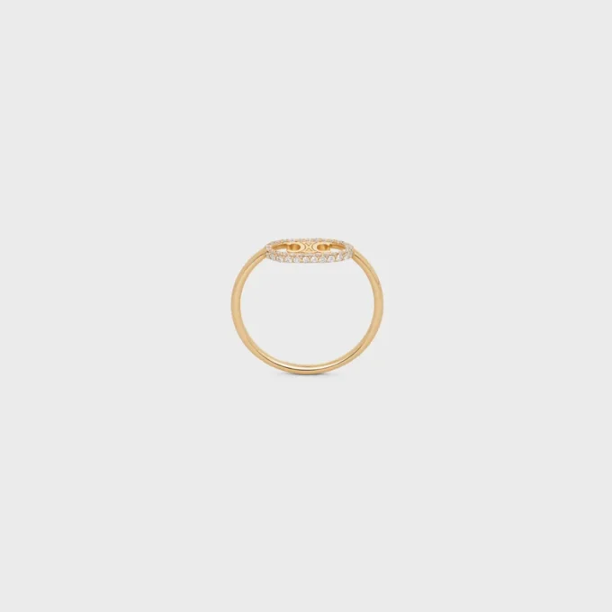 Maillon Triomphe-ring i gult guld och diamanter Maillon Triomphe-ring i gult guld och diamanter