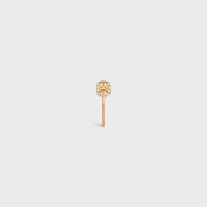 Maillon Triomphe-ring i gult guld och diamanter Maillon Triomphe-ring i gult guld och diamanter