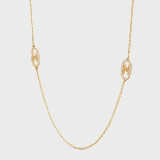 Maillon Triomphe Sautoir i gult guld och diamanter