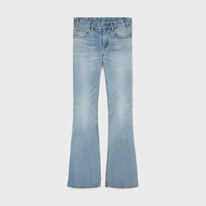 Marco-jeans i stålblå tvättad denim Marco-jeans i stålblå tvättad denim