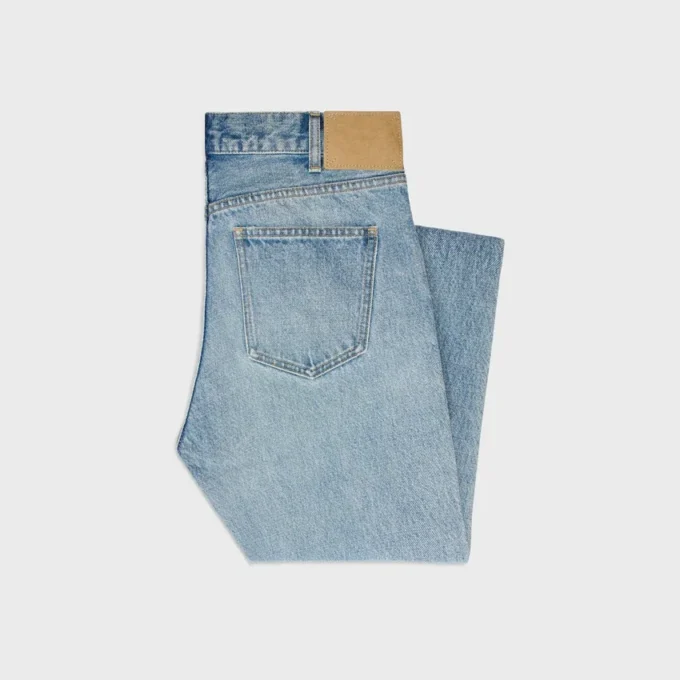 Marco-jeans i stålblå tvättad denim Marco-jeans i stålblå tvättad denim