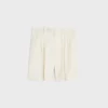 Masculin-shorts med tre veck i randig ull Masculin-shorts med tre veck i randig ull