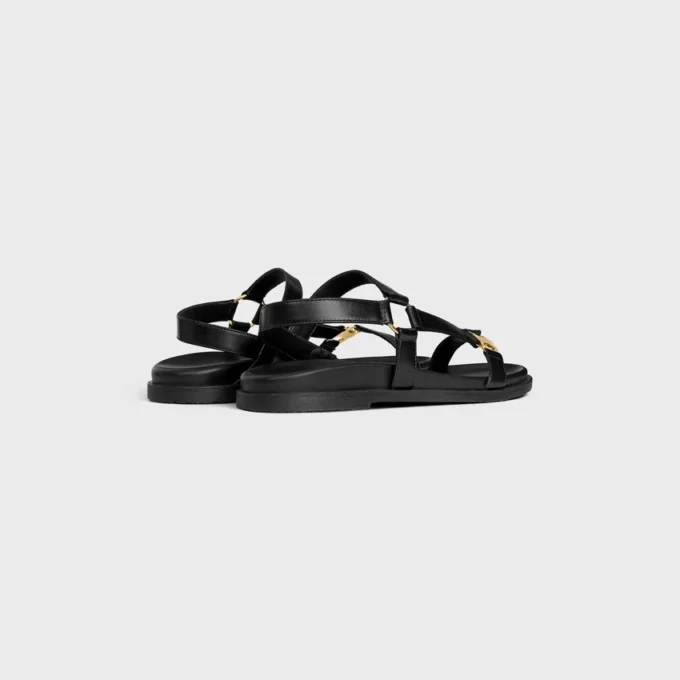 Maud-sandal med Triomphe i kalvskinn