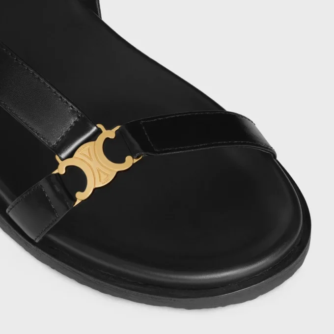 Maud-sandal med Triomphe i kalvskinn