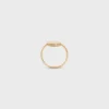 Medaille CELINE-ring i gult guld och diamanter Medaille CELINE-ring i gult guld och diamanter
