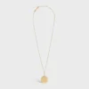 Medaille CELINE Small-halsband i gult guld och diamanter Medaille CELINE Small-halsband i gult guld och diamanter