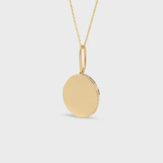Medaille CELINE Small-halsband i gult guld och diamanter