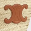 Medelstor CELINE Classic Panier i palmblad och kalvskinn