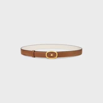 Medium 25 mm vändbart CELINE Alix-bälte i Taurillon