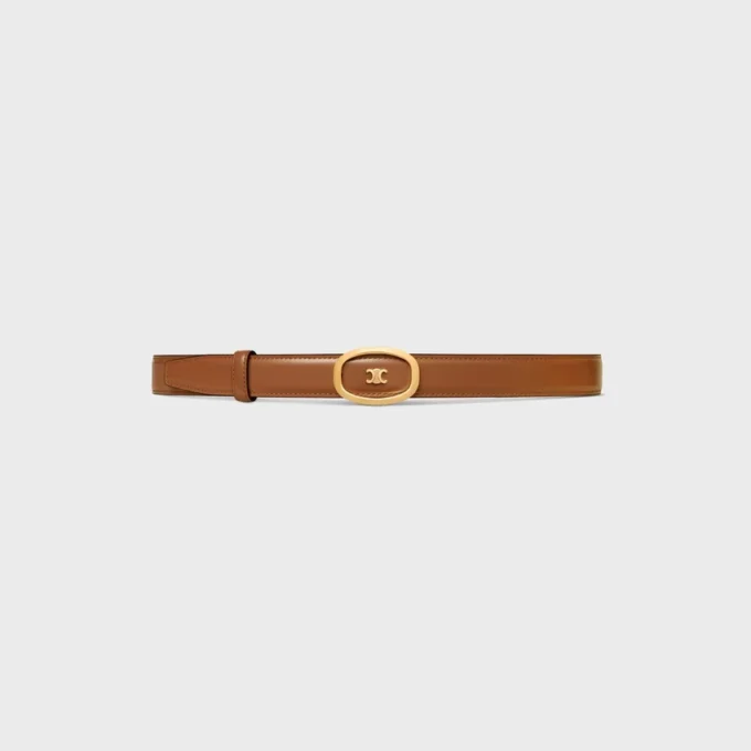 Medium 25 mm vändbart CELINE Alix-bälte i Taurillon