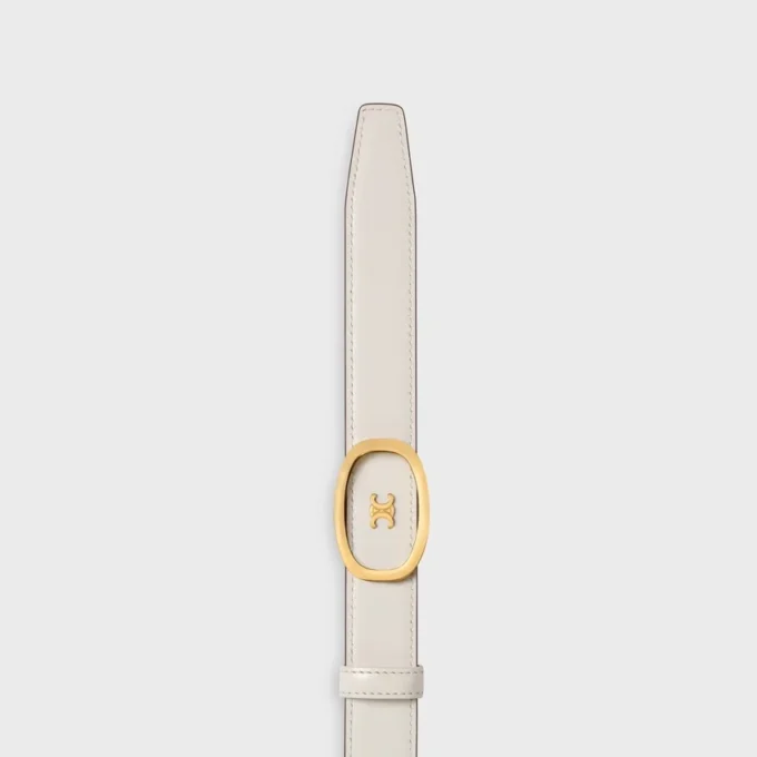 Medium 25 mm vändbart CELINE Alix-bälte i Taurillon