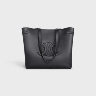 Medium Cabas AnaïS Cuir Triomphe i kornat kalvskinn