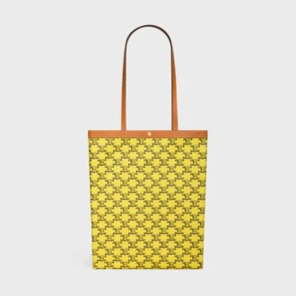 Medium Flat Shopper i Triomphe Canvas