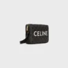 Medium messenger-väska i Triomphe Canvas med CELINE-tryck