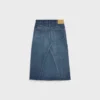 Midikjol i mörk Union Wash-denim
