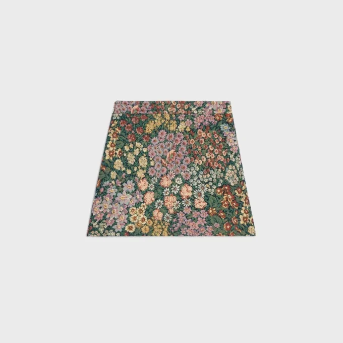 Minikjol i bomullsjacquard