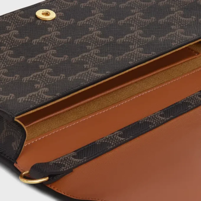 Multipochette i Triomphe Canvas och kalvskinn