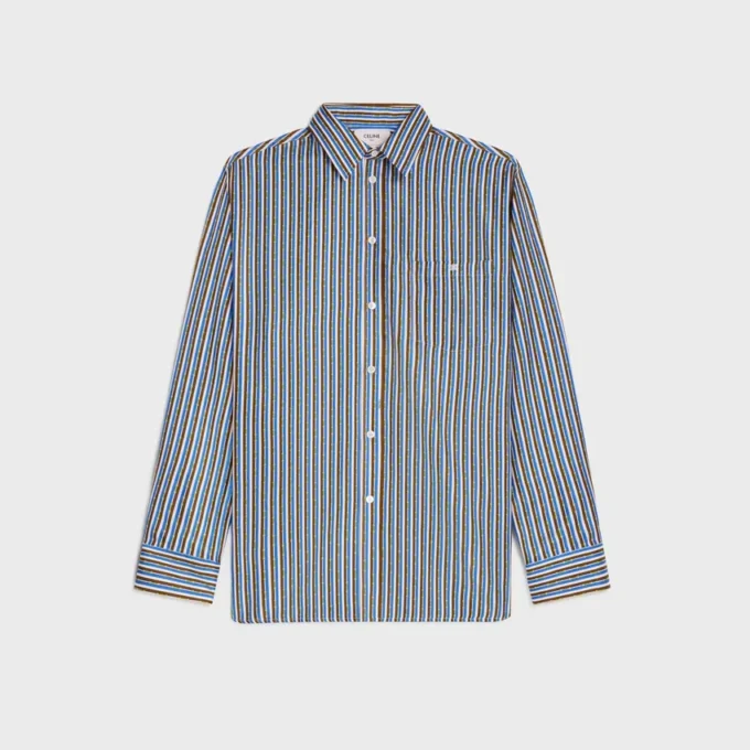 Oversized-skjorta i silketwill Oversized-skjorta i silketwill