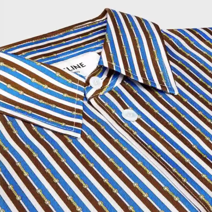Oversized-skjorta i silketwill Oversized-skjorta i silketwill