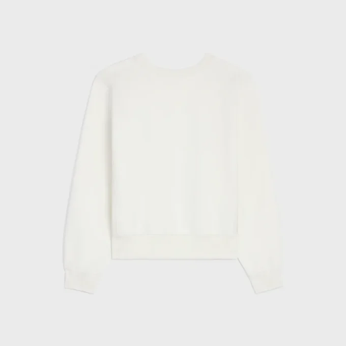 Oversized-tröja i bomullsfleece Oversized-tröja i bomullsfleece