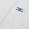 Oversized tröja med rund hals i bomullsfleece