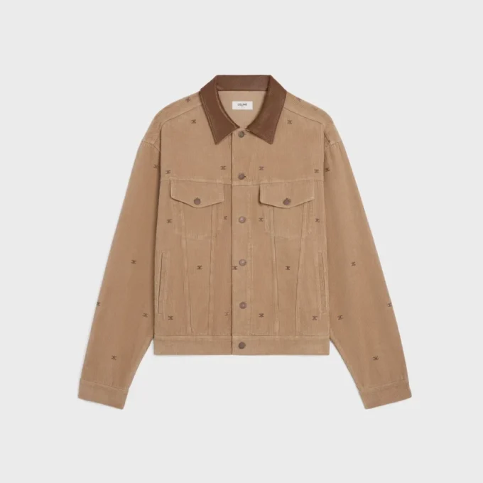 Oversized truckerjacka i corduroy