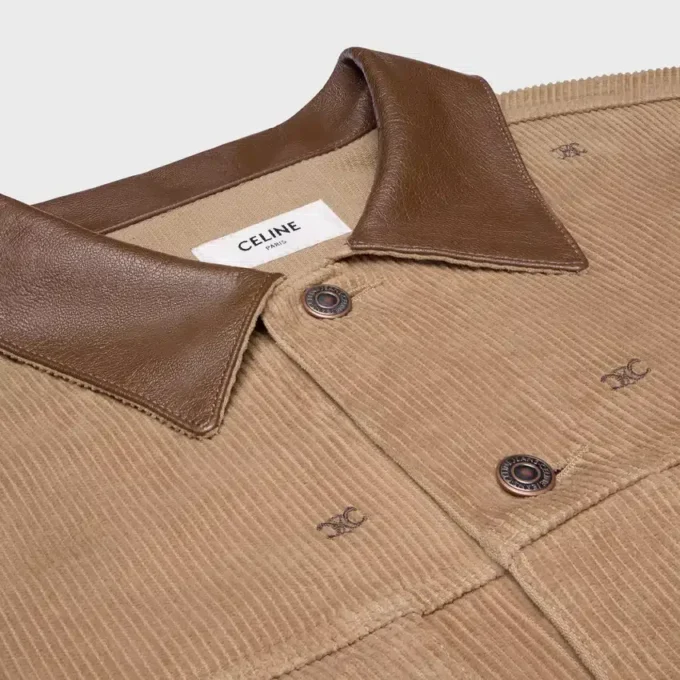 Oversized truckerjacka i corduroy