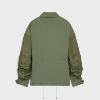 Parka i bomullssatin