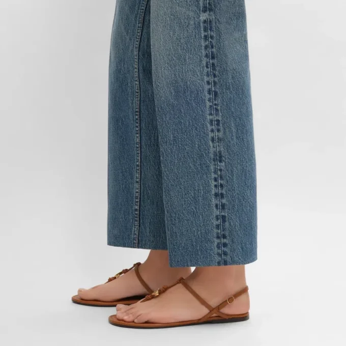 Penny-sandal i mjukt kalvskinn Penny-sandal i mjukt kalvskinn