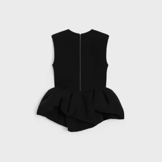 Peplum-top i ull och silke