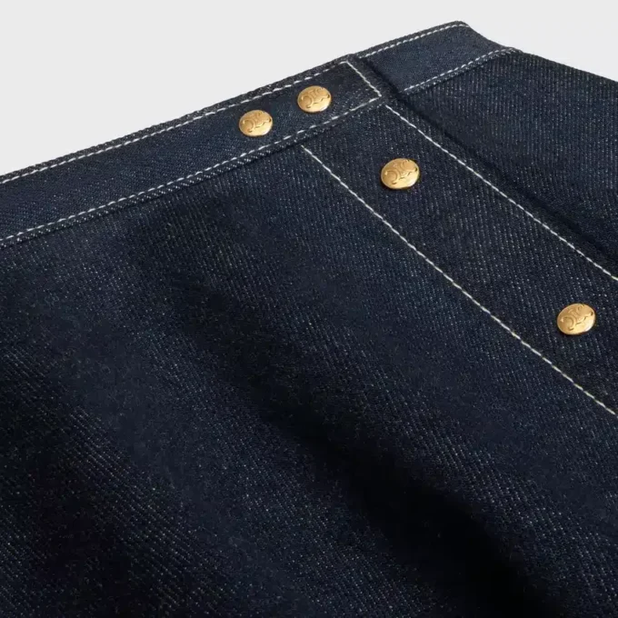 Peplumkjol i lätt bomullsdenim Peplumkjol i lätt bomullsdenim
