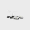 Platta sandaler med burdesign i getskinn Platta sandaler med burdesign i getskinn