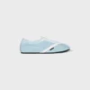 Platta sneakers i grosgrain, sammet, getskinn och lammskinn Platta sneakers i grosgrain, sammet, getskinn och lammskinn