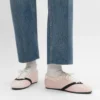 Platta sneakers i grosgrain, sammet, getskinn och lammskinn Platta sneakers i grosgrain, sammet, getskinn och lammskinn