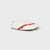 Platta sneakers i grosgrain, sammet, getskinn och lammskinn Platta sneakers i grosgrain, sammet, getskinn och lammskinn
