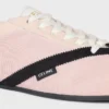 Platta sneakers i grosgrain, sammet, getskinn och lammskinn Platta sneakers i grosgrain, sammet, getskinn och lammskinn