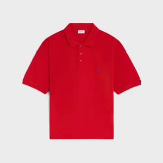 Polotröja i piké-bomullsjersey